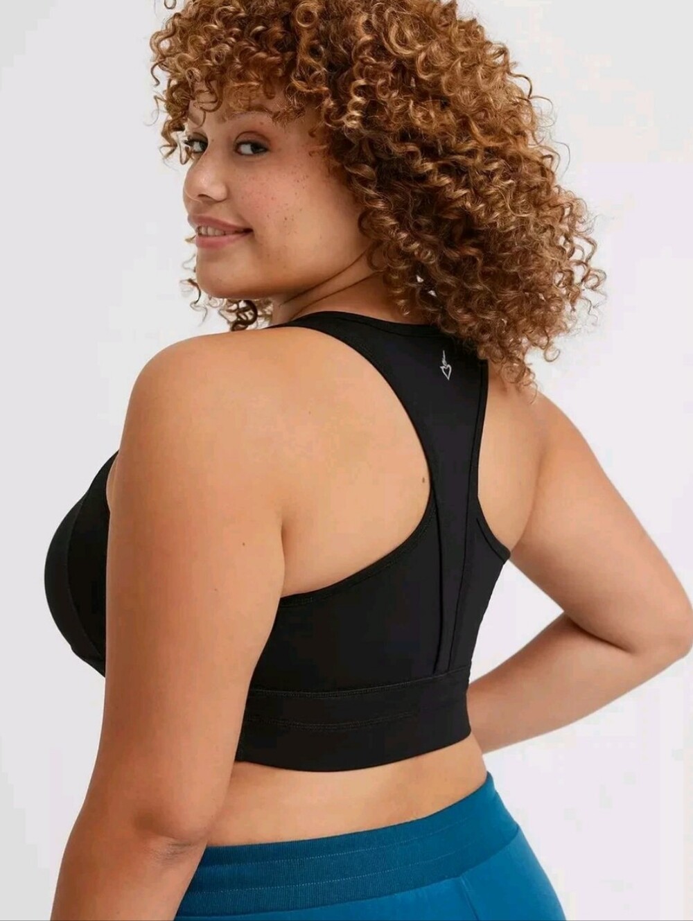 Torrid TRU Low-Impact Longline Active Sports Bra, Solid Black, Size 3X EUC
